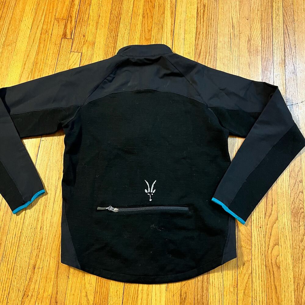 IBEX Jacket Womens Medium Zip Long Sleeve Outdoors Merino Wool Blend Climawool * - Picture 2 of 10